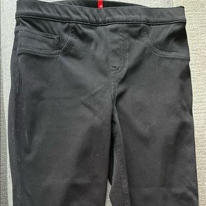 Never worn. Spanx jeanish leggings. Petite. Tags taken off but still have
